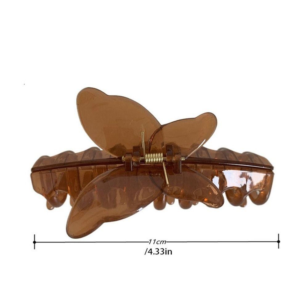 Needway  Kupu-Kupu Klip Rambut Gadis Lucu Jepit Rambut Hiu Klip Jepit Bentuk Geometris Besar Ambil Klip Aksesoris Rambut Perempuan