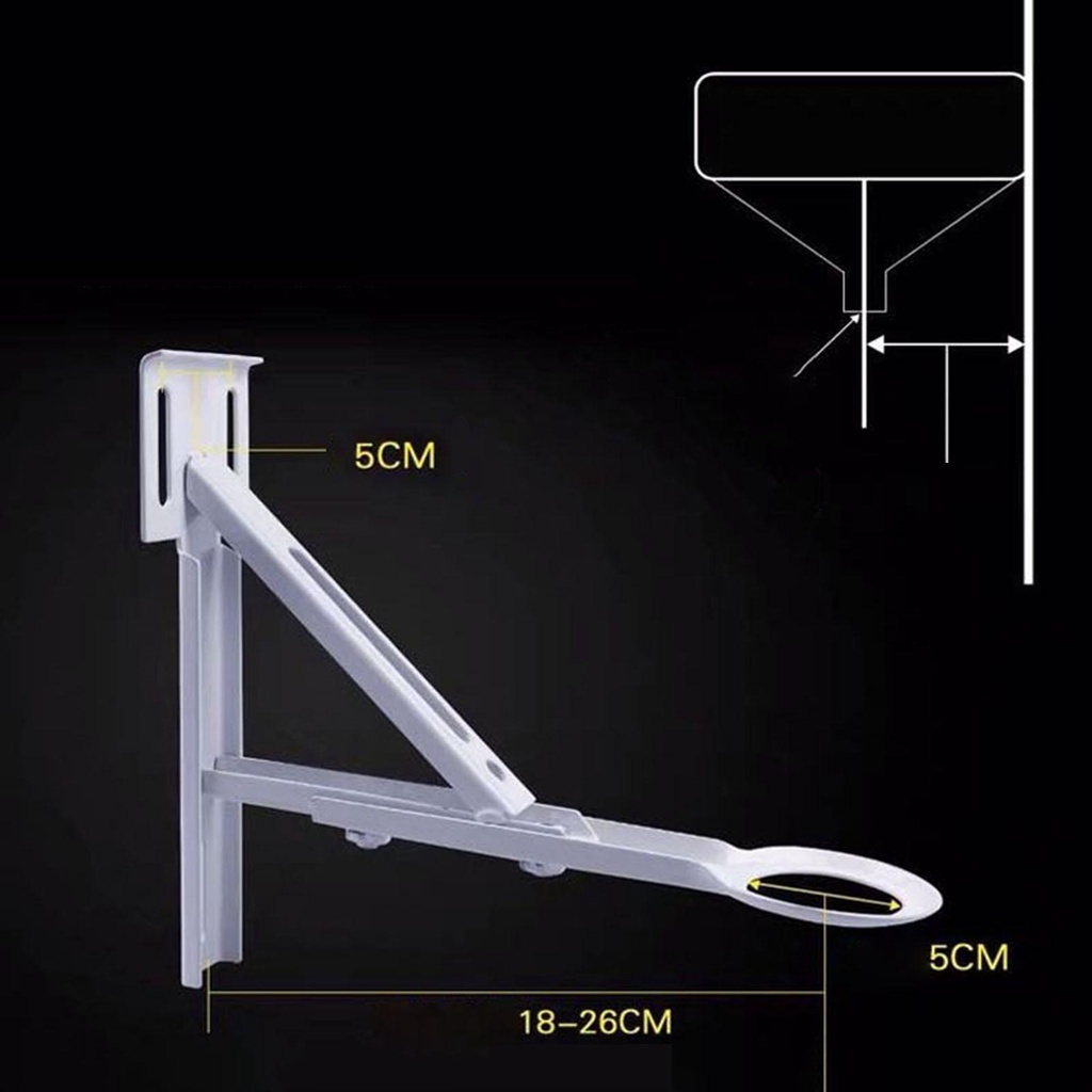 Braket Wastafel Undermount Bracket Segitiga Universal Duty Heavy Untuk Dapur