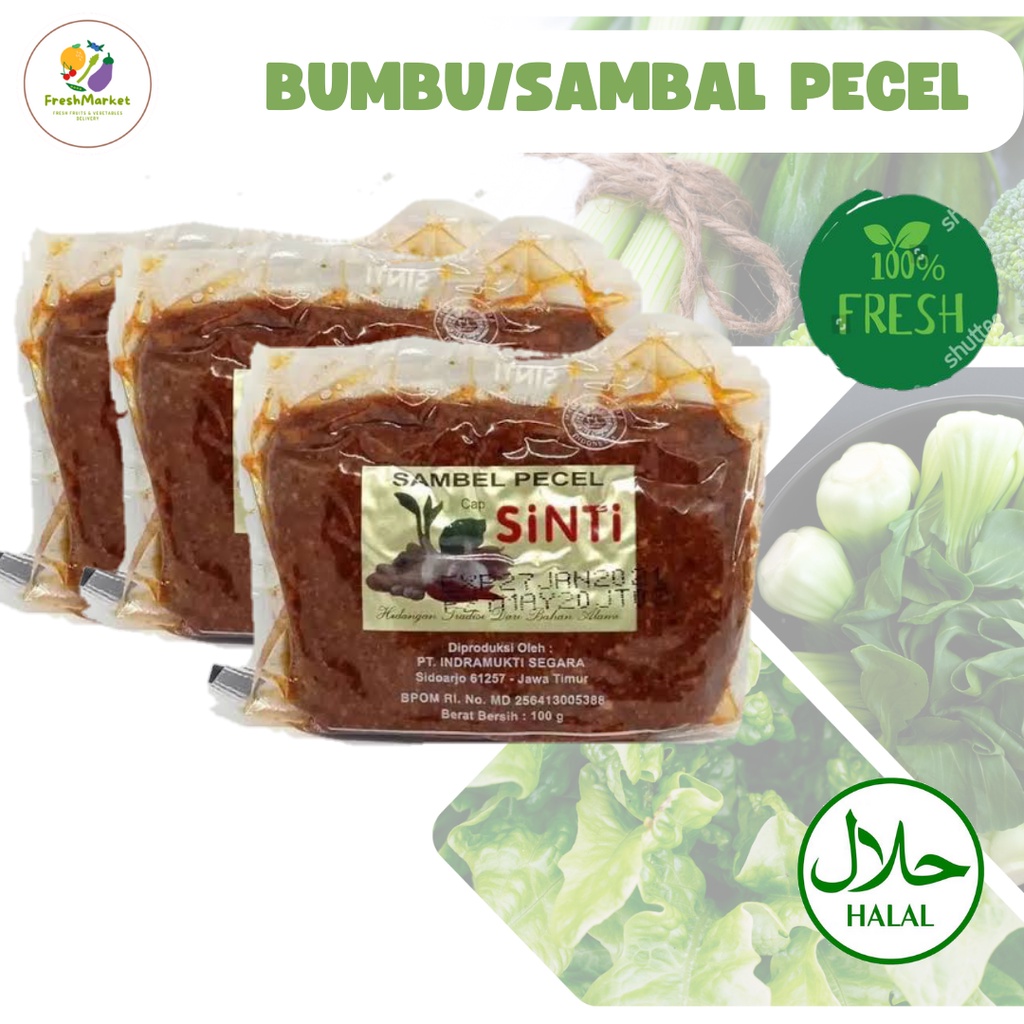 

Bumbu Pecel Sambal Pecel Siap Saji 100 Gram Freshmarketlampung