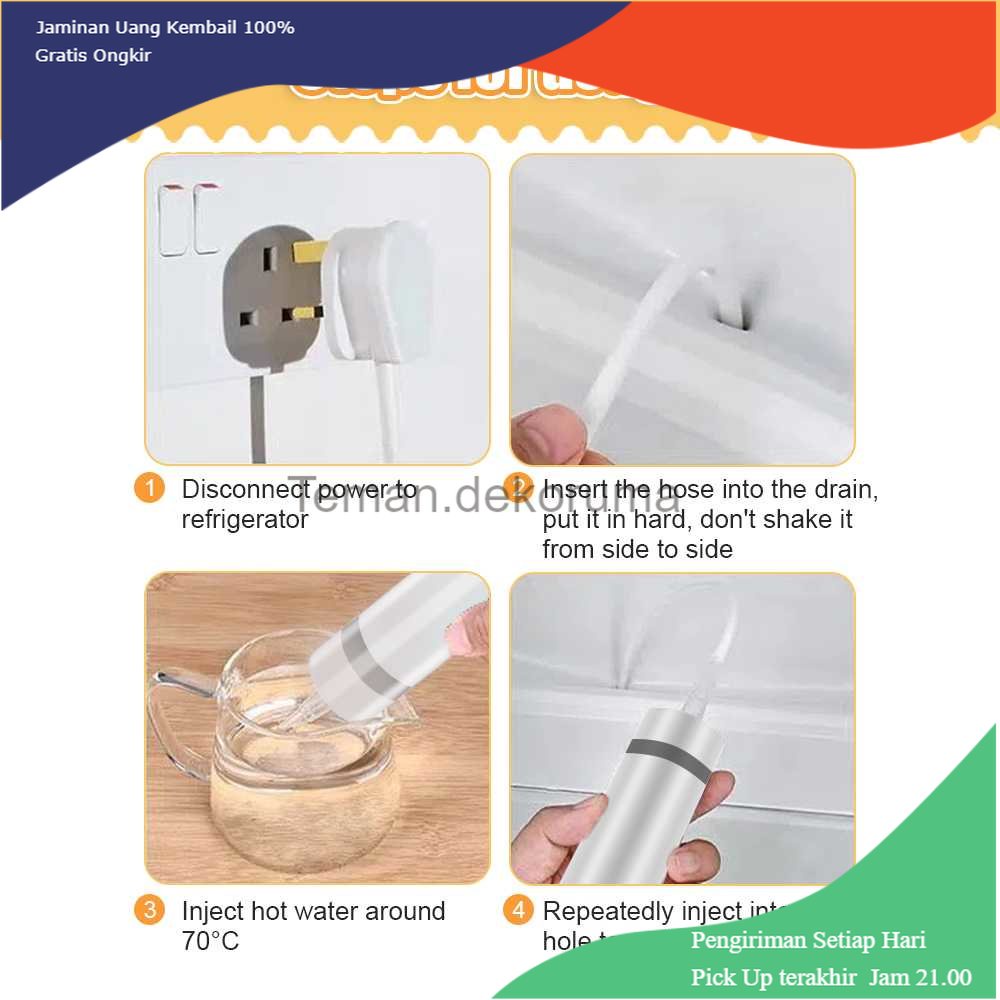 TD - DPR TOWAYER Set Alat Pembersih Lubang Saluran Air Kulkas Drainase 5 Pcs - TO5