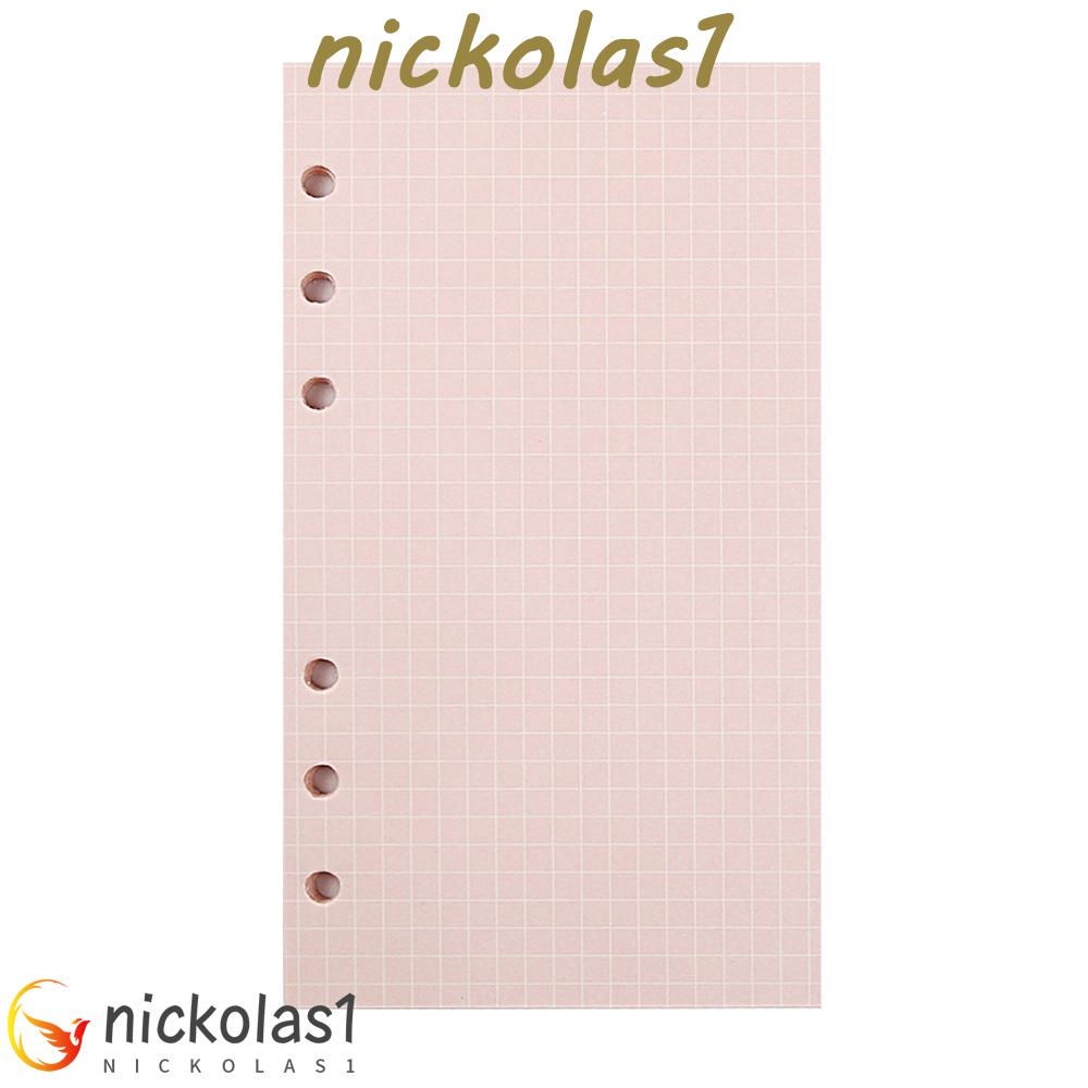 Nickolas1 Kertas Refill Agenda Perlengkapan Sekolah Daily Planner Bulanan 40lembar Binder Halaman Dalam