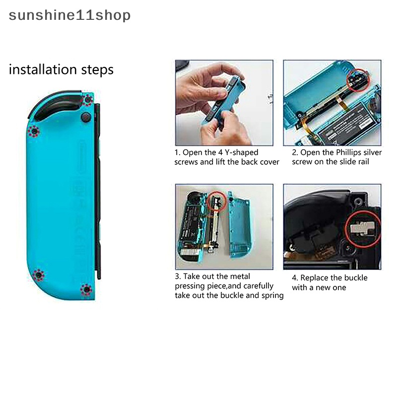 Sho 1pasang Kait Gesper Kunci Bahan Metal Kompatibel Dengan Nintendo Switch Joycon Joy Con N