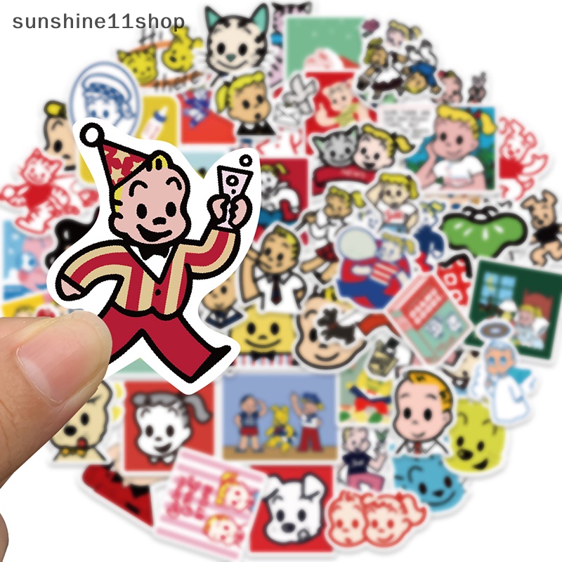 Sho 60PCS HARADA OSAMU Kartun Jepang Kawaii Stiker Untuk Anak DIY Notebook Bagasi Motor Laptop Kulkas Decal Decor Mainan N