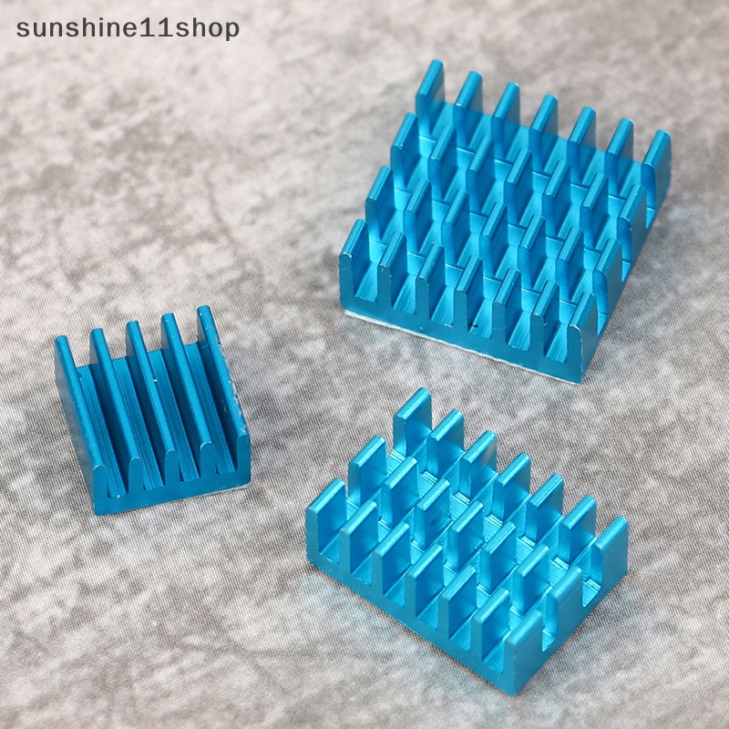 Sho 3Pcs Untuk Raspberry Pi4 Heat Sink Raspberry Pi 4B Aluminium Heatsink Radiator N