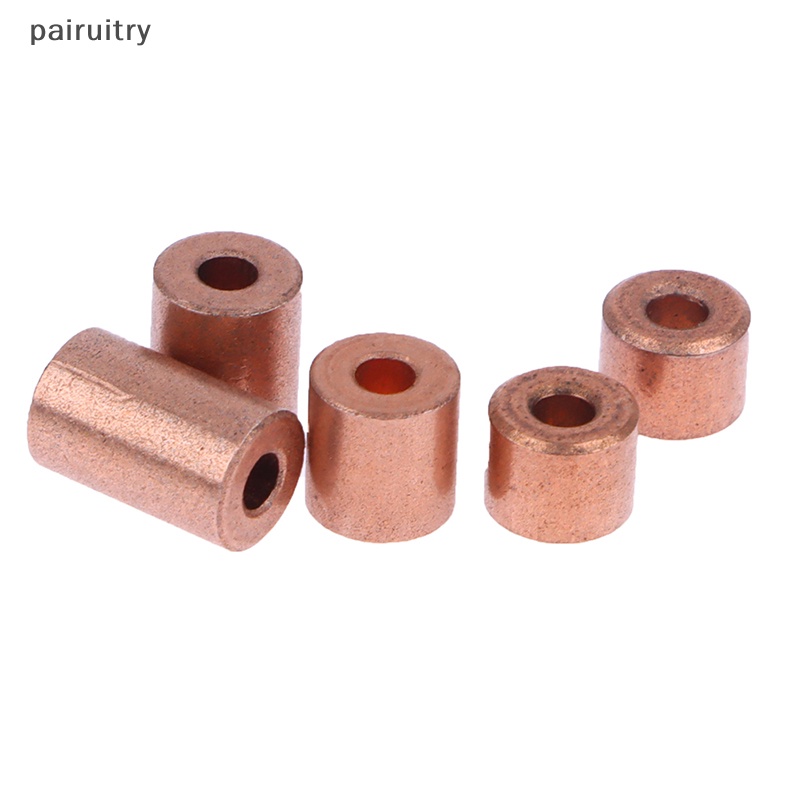 Prt 10pcs oil bearing Copper sleeve Copper base Bantalan Kecil Bagian Metalurgi PRT