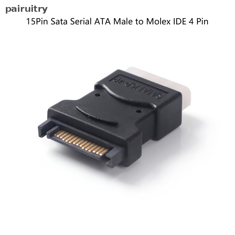 Adaptor PRT SATA Male to molex Female 15Pin SATA Male to 4pin Konektor Adaptor IDE Male Berlaku Ke Konektor Untuk Hardisk PRT