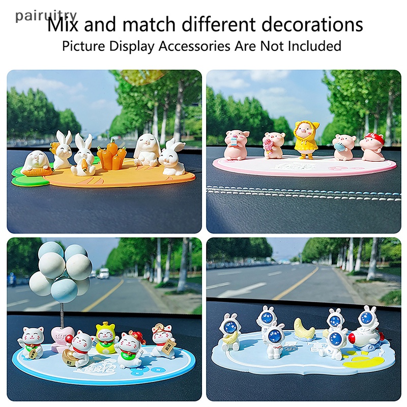 Prt Kartun Dashboard Mobil Alas Anti Selip Dapat Dicuci Untuk Dekorasi Lanskap Mikro Yang Dipasang Di Mobil PRT