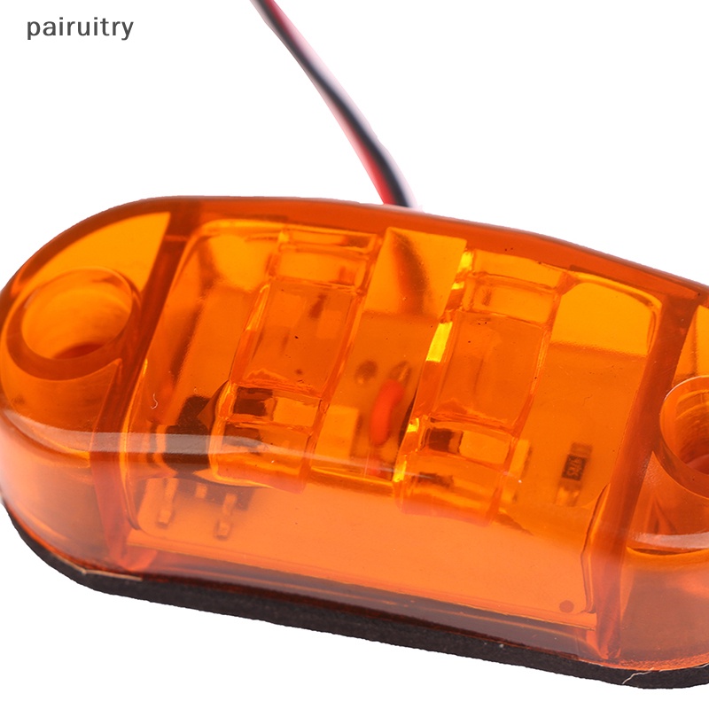 Prt 2Pcs 9-30V LED Side Marker Lampu Merah Kuning Biru Hijau Putih Mobil Peringatan Eksternal Tail Light Trailer Truk Lorry Lampu PRT