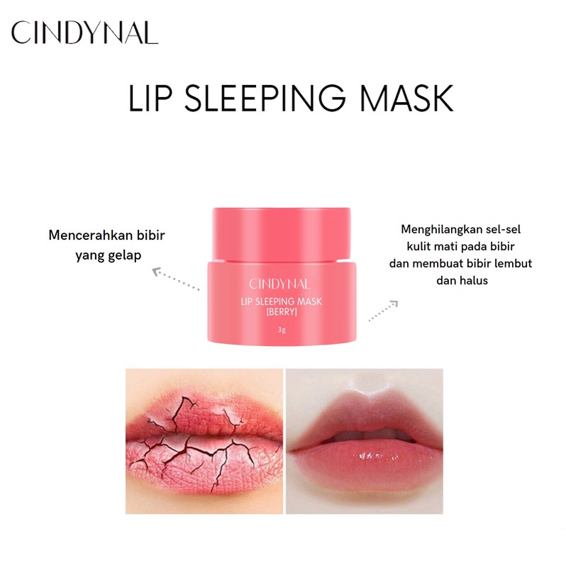 (UMU SUPPLIER) Cindynal x Laneige Moisturizing Lip Sleeping Mask - Masker Bibir Collagen Vitamin C