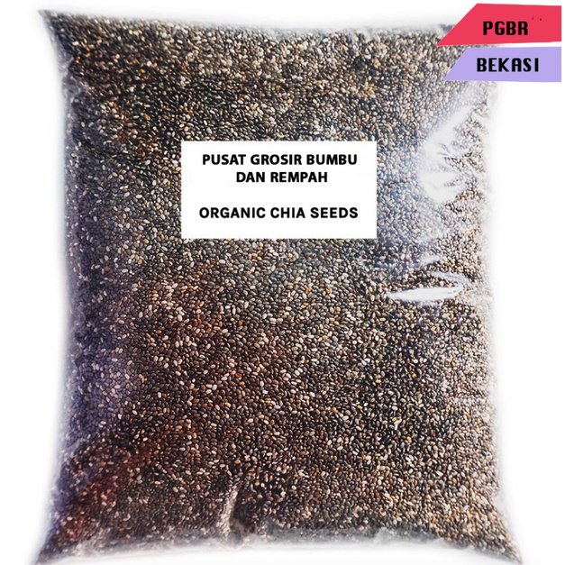 

CHIA SEEDS MEXICO 500 Gr - ORGANIC BLACK CHIA SEEDS MEXICO 500 GRAM - BIJI CHIA SEEDS SUPER FOOD - HARGA GROSIR