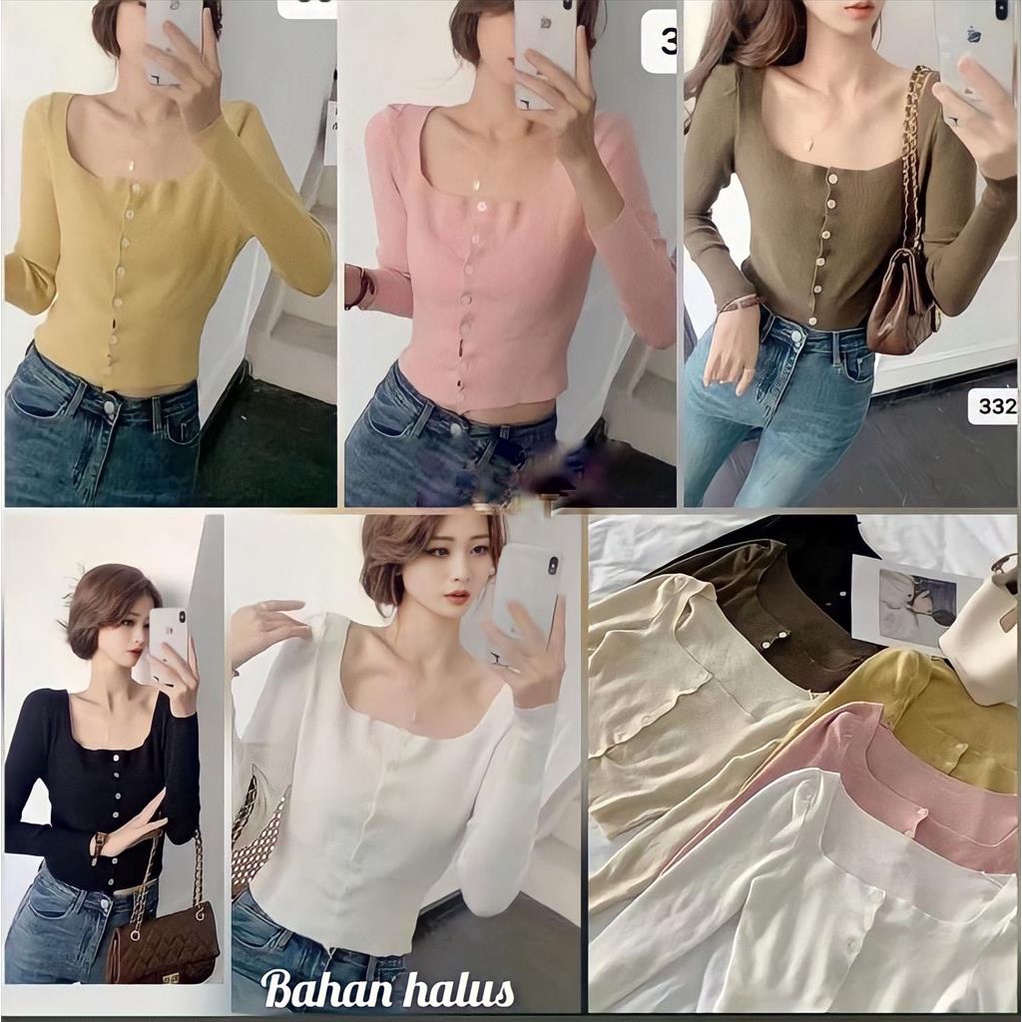 ATASAN KNIT FASHION KOREA BAHAN PREMIUM BANGKOK BKK,3994