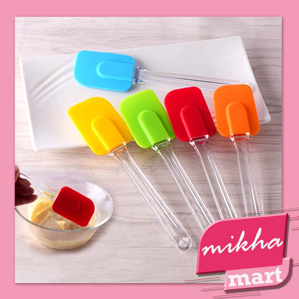 Spatula Kue Silikon Pengaduk Adonan / Oles Kue Food Grade - MKM