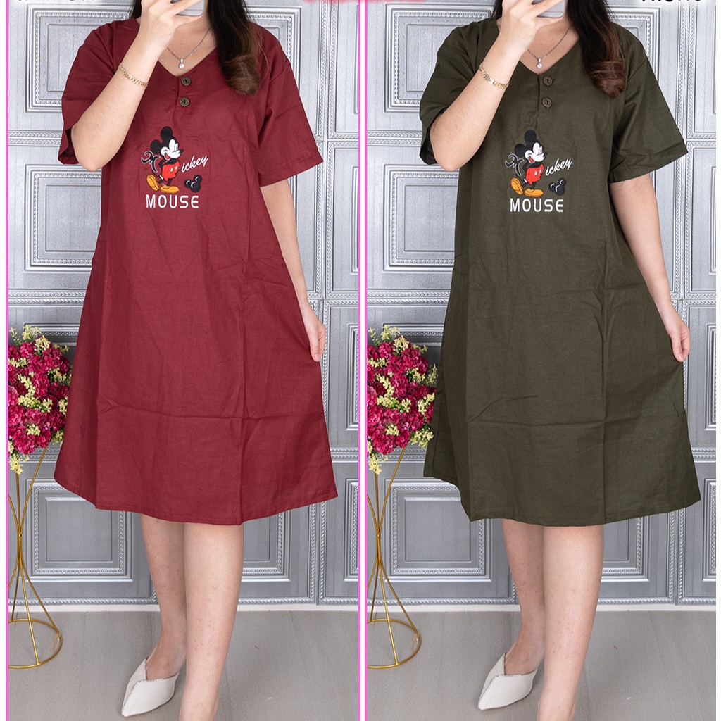 fashin wanita/baju panjang wanita midi/baju atasan wanita //dress wanita masa kini//DRES LINEN JUMBO