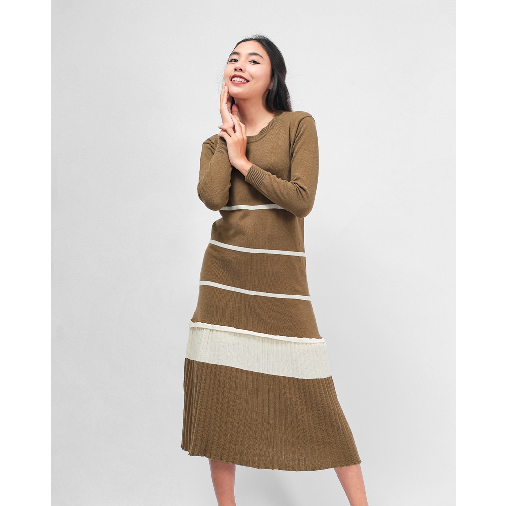 Joy Knit Dress Camel