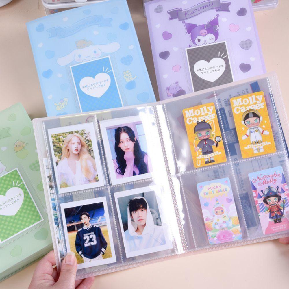 Lanfy Album Foto 3inch Lucu Mini Kuromi Melody Photo Collection Mini Binder Kartu Hadiah Koleksi Buku