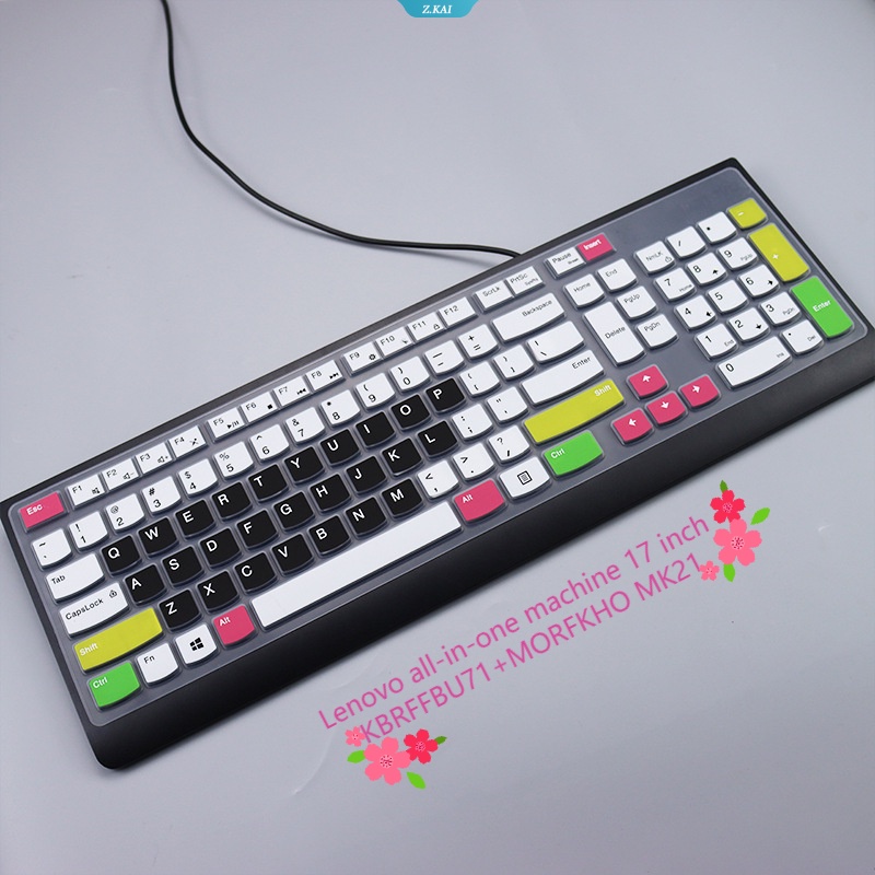 Casing Keyboard Komputer TPU Silikon Case Anti Air Cocok Untuk Lenovo Mesin Serba 17inch KBRFFBU71+MORFKHO MK21 Melindungi Kulit Keyboard Komputer Film [ZK]