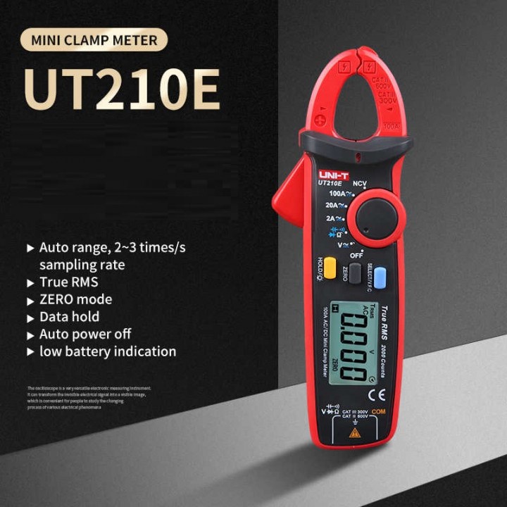 113 UNI-T UT210E - Mini Clamp Meter True RMS - Tang Ampere Jepit Digital