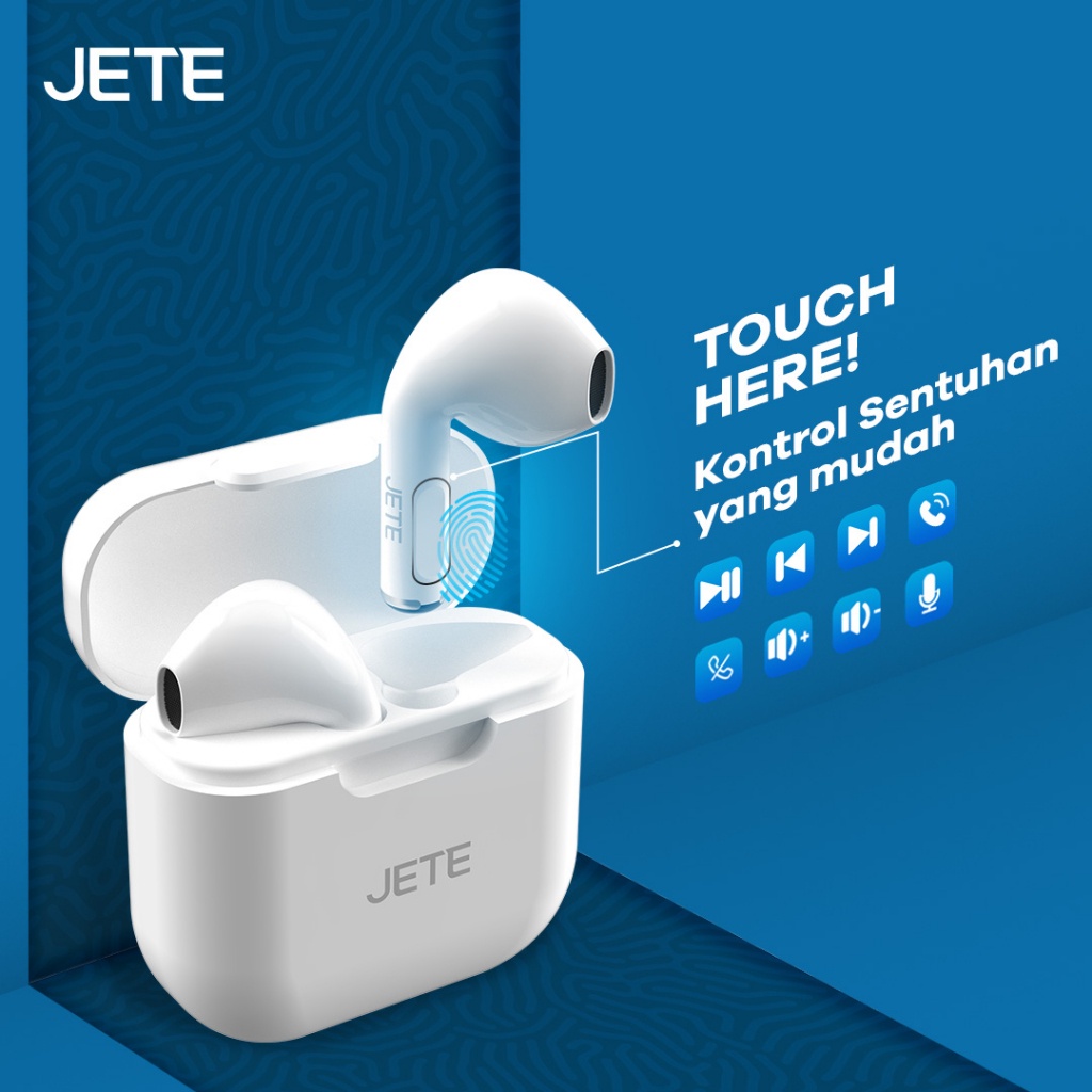 TWS - Headset Bluetooth - Earbuds JETE CE1 Bluetooth V5.3 - Garansi 2 Tahun