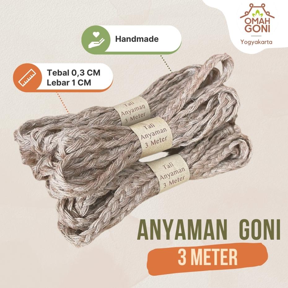 Tali Goni Anyaman - Tali Kepang Goni - Tali Goni Dekorasi