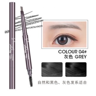 2 in 1 Pensil Alis Anti Air Putar Otomatis Eyebrow Pencil dengan Sikat Alis MY ONLY