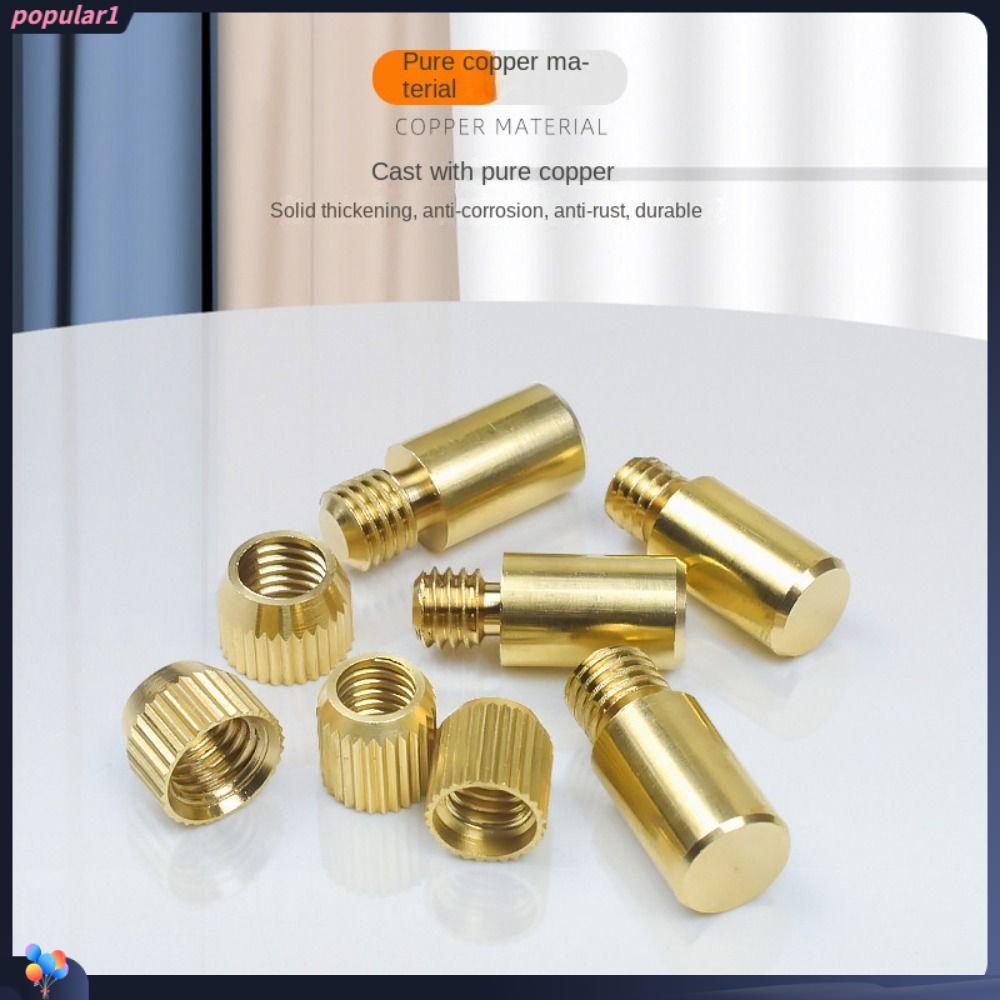 Populer Fitting Penyangga Rak Kamar Mandi Piring Kaca Fixed Holder Hardware Furniture Metal Pins