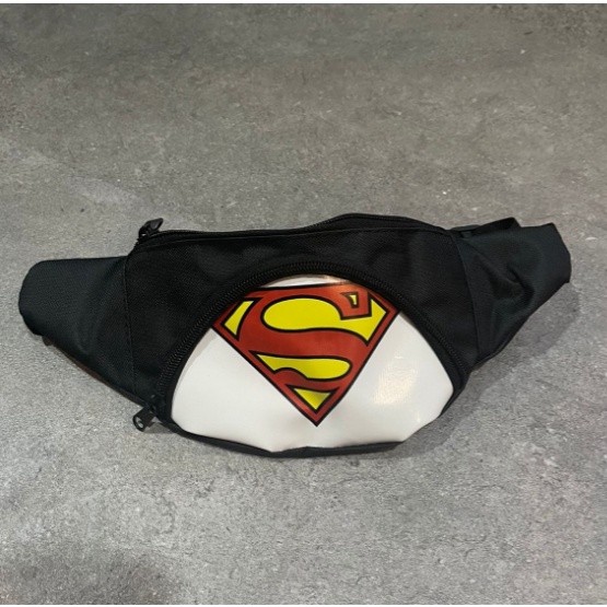 MCC Tas Anak Laki Laki Lucu Waist Bag Anak Karakter Super Heroes Spiderman Batman Ultraman Ironman Captain America TA060