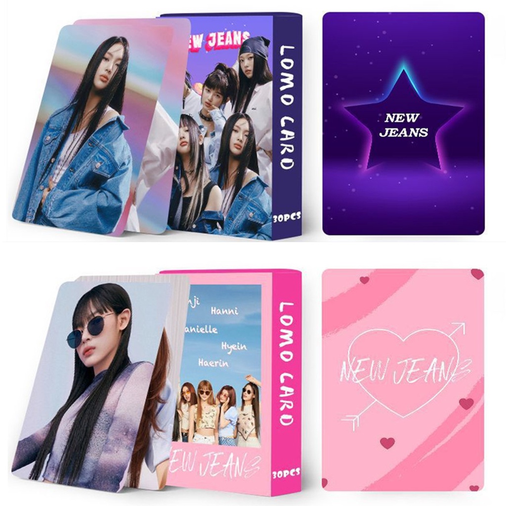 30pcs /box NJ Photocards Album Kartu Lomo NJ Kpop Postcards