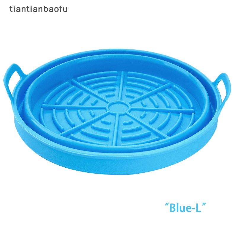 [tiantianbaofu] Silikon Air Fryer Pot Basket Liners Non-Stick Lipat Aman Oven Baking Tray Butik