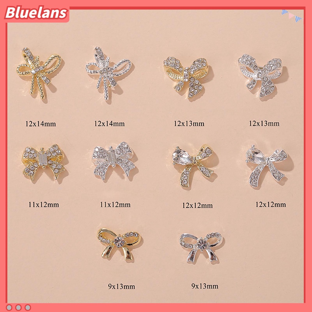 [BLM] 10pcs /Set Hiasan Kuku DIY Perhiasan Tahan Lama Ringan Glitter Pernis Manicures Nails Art Aksesoris Untuk Perempuan