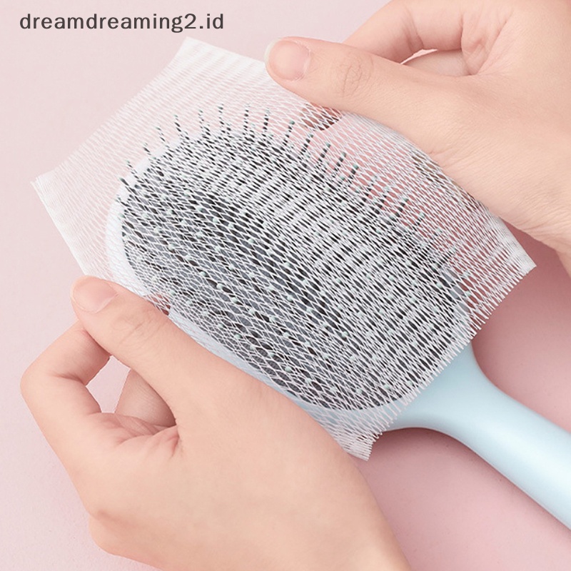 (drea) 50pcs Jaring Pembersih Untuk Sikat Rambut Sisir Airbag Pet Comb Brush Cleaning Protection //