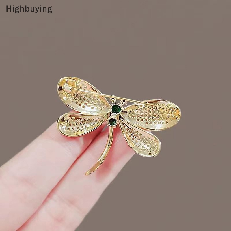 Hbid Pin Bros Fashion Enamel Kristal Berlian Imitasi Tema Capung Untuk Perhiasan Wanita Glory