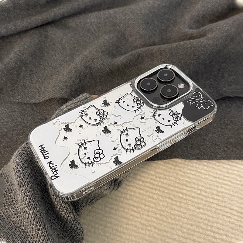 Cocok Untuk Iphone14 Pro Max iPhone Phone Case Permukaan Cermin Kamera Perlindungan Shockproof Kuat Kompatibel Dengan Iphone13 13pro 13prm iPhone 11 7Plus 8Plus Xr XS 12 Pro Max Phone Case
