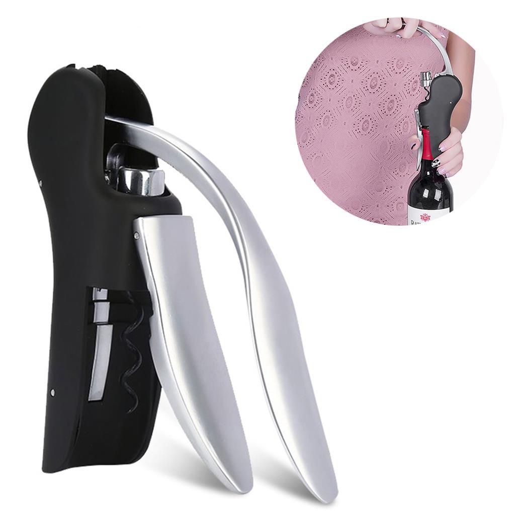 Pembuka Botol Wine Multi-Fungsional Zinc Alloy Open Tools Nyaman Bar Genggam Cork Drill Lifter Perlengkapan Toko Restoran