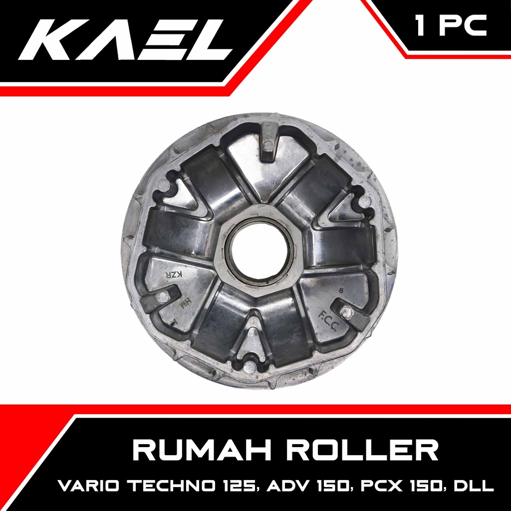 Rumah Roller Only Vario Techno 125 FI STD CBS ISS Helm In FI &amp; Vario 125 150 New LED eSP 2015-2022 K2V &amp; ADV 150 &amp; PCX Lama New K97 Face Comp Movable Drive Roler Loler Loller