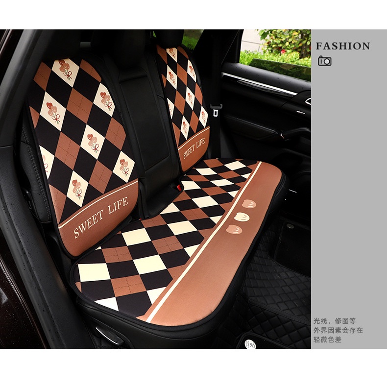 Car Tulip Cushion, Pelindung Kursi Mobil Kartun Bunga Lucu