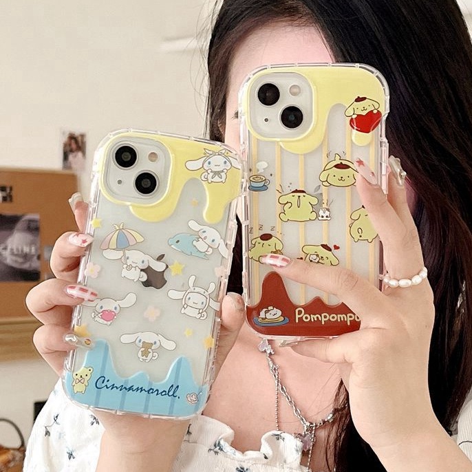 All New Cute sanrio Ice Cream Clear Soft Bumper Case for Apple iPhone XR XS Max 11 12 13 14 Pro Max 14 Plus Girl Woman's Fashion Pretty Phone Case