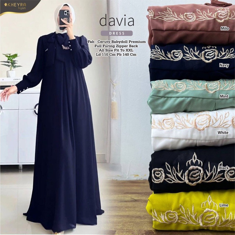 DAVIA DRESS ORI KHEYRA | Ld110 Ceruty babydoll Premium