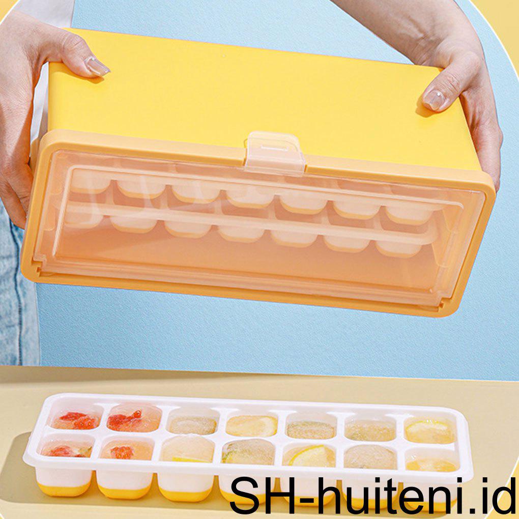 Cetakan Es Batu PP Silikon Pengganti Tidak Bau Non-stick Bar Club Restoran Pesta Ice Block Ice-cream Tray Mould