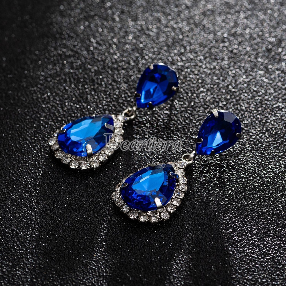 Anting Kristal Berkilau Fashion Untuk Aksesoris Wanita