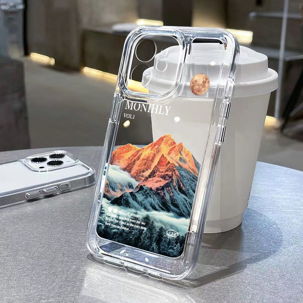 Case Pemandangan Khusus Untuk Vivo S12 S15 S6 S7 S9 S9E S10 5G S10 Pro X30 X30 Pro X50 X60 X70 X80 X27 V23 Pro V23E Iqoo 56 Neo5 Neo6 8 8 Pro Z6 U5 Akrilik Space TPU Belakang Sarung