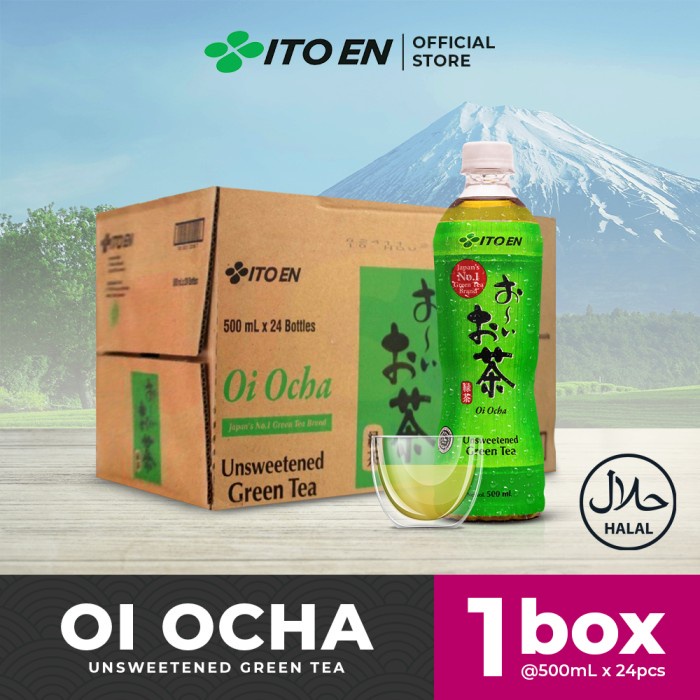 

N.E.W ITO EN Oi Ocha Green Tea No Sugar 500ml isi 24 pcs