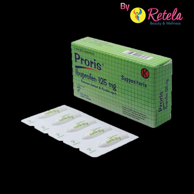PRORIS 125MG SUPPOSITORIA 5 SUPPO