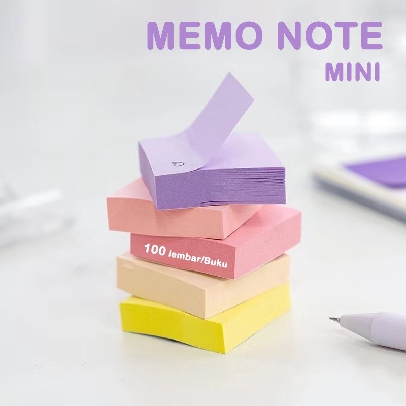 Sticky Note Warna Kotak Kecil 38mm x 38mm / Sticky Memo Warna isi 100lembar