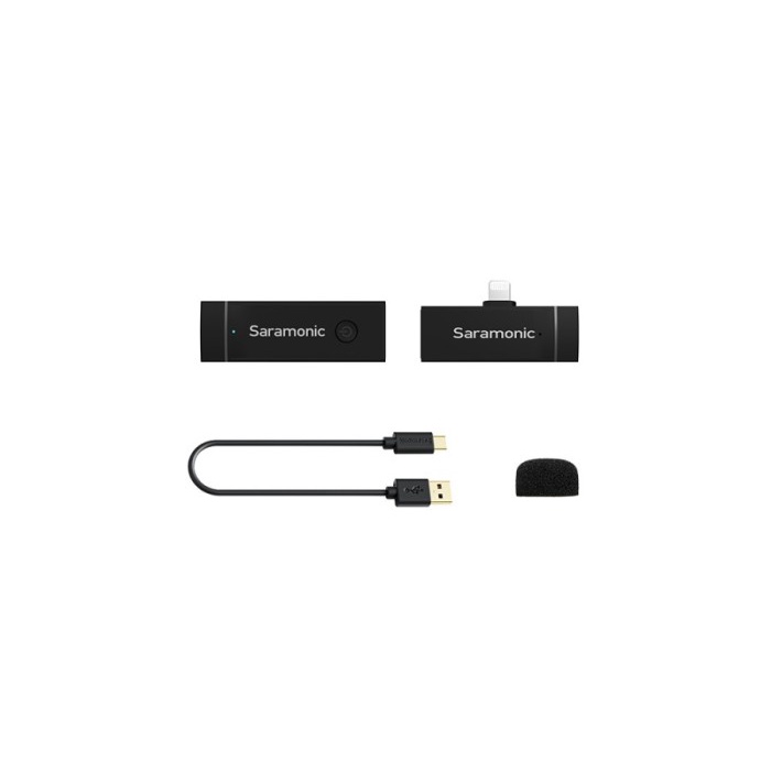 Saramonic Blink Go D1 Kit 2.4GHz Dual-Channel Wireless Microphone iOS