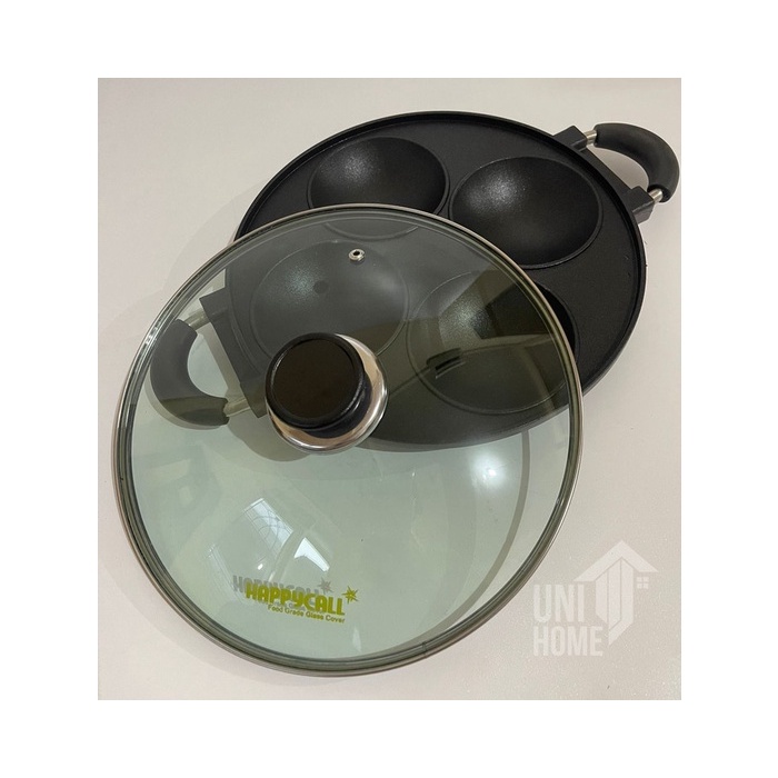 HAPPYCALL Cetakan kue 4 Cekung Serabi Apem tutup kaca cetakan apem ORIGINAL