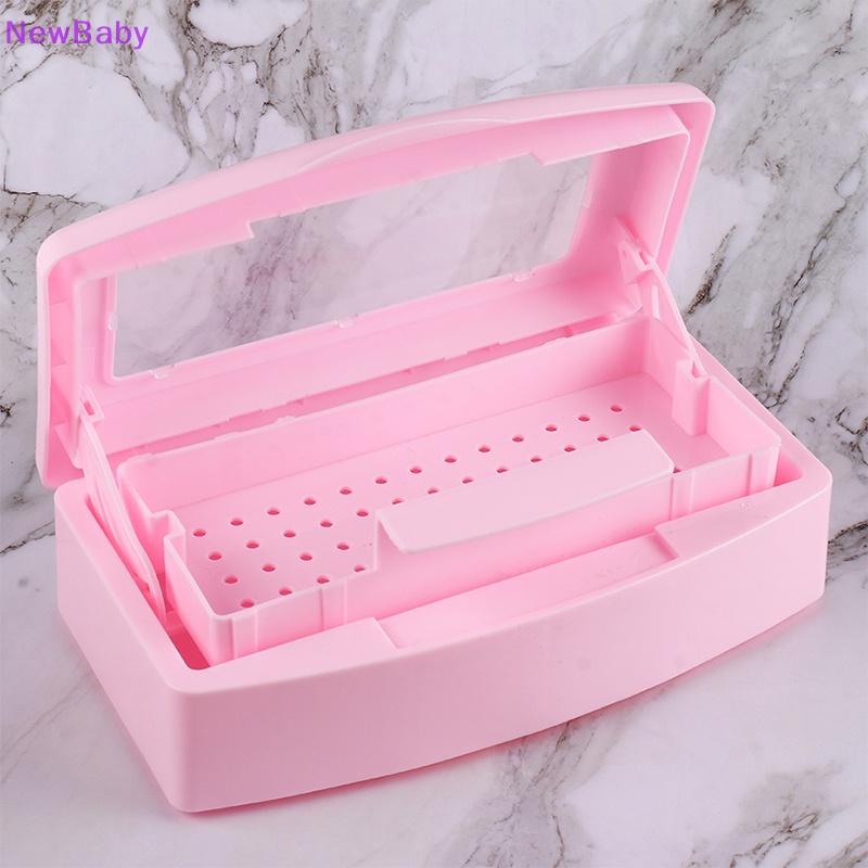 Newbaby 1PC Tray Sterilisasi Kuku Desinfeksi Pedicure Manicure Box Nails Art Box ID