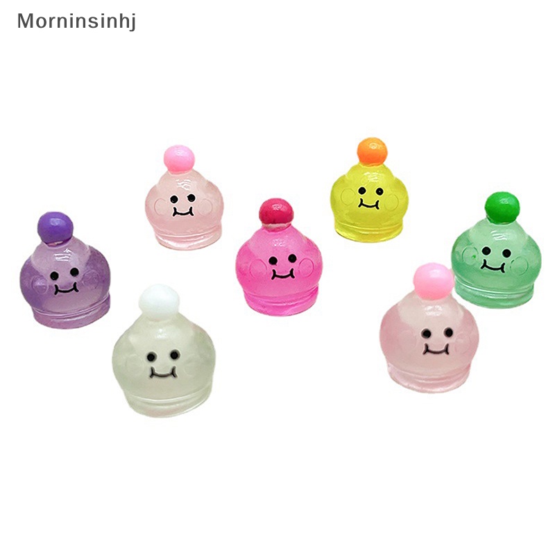 Mornin 5 Pcs Kartun Acak Bercahaya DIY Perhiasan Aksesoris Mini Bahan Resin Lampu Malam Dashboard Mobil Mainan Boneka Angka Ornamen id