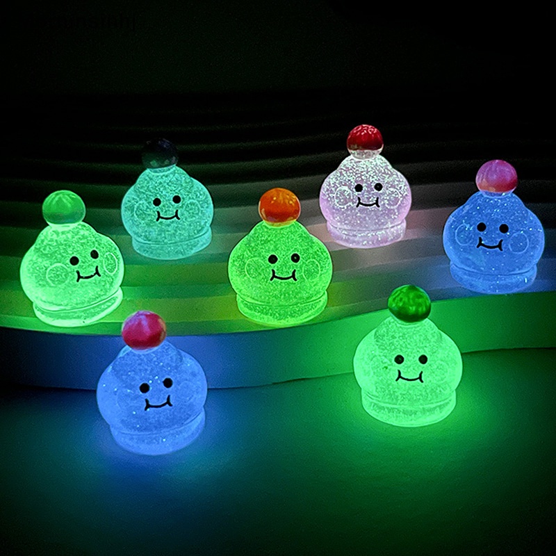 Mornin 5 Pcs Kartun Acak Bercahaya DIY Perhiasan Aksesoris Mini Bahan Resin Lampu Malam Dashboard Mobil Mainan Boneka Angka Ornamen id