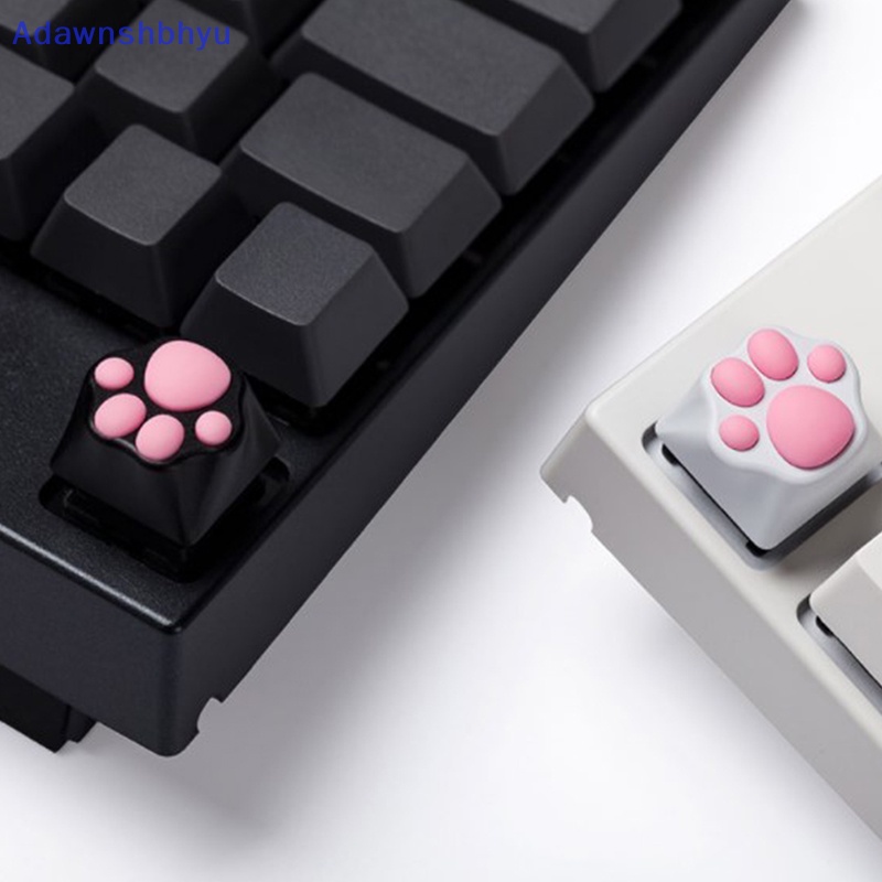 Adhyu Kepribadian Disesuaikan ABS Silikon Kitty Paw Artisan Cat Paws Keyboard keyCaps ID