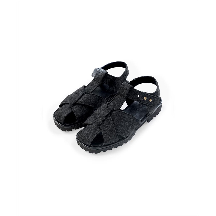 CAJSA | RIVER BLACK - FISHERMAN SHOES